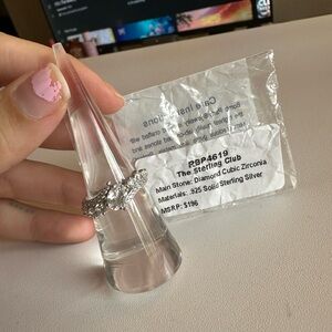 The Sterling Club Silver Cubic Zirconia Ring - White/Silver